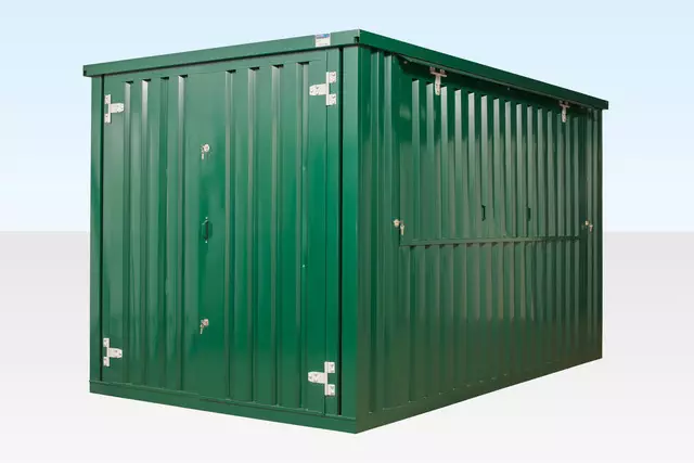 Storage-Tech Image: 13ft XL Series Storage Container (45-closed, green)