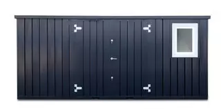 Storage-Tech Image: 16ft M Series Storage Container (closed, front, black)