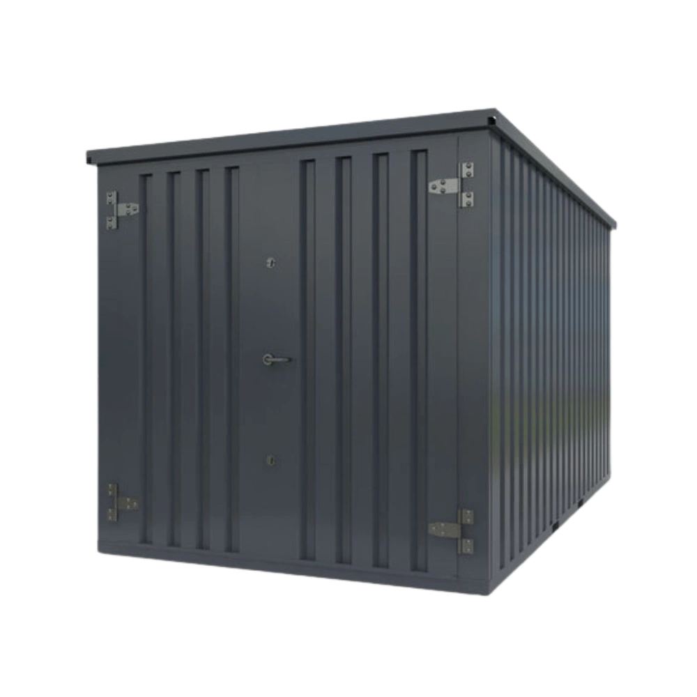 Storage-Tech Image: 13ft S-Series Storage Container (closed, front, dark gray)